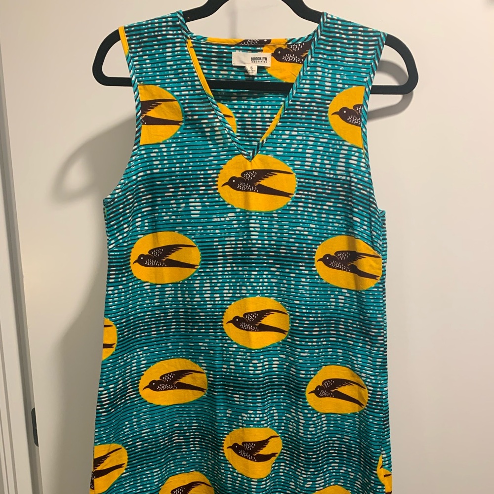 Brooklyn Industries Teal Bird Dress